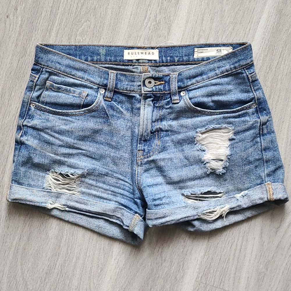 PacSun Distressed Boyfriend Denim Shorts